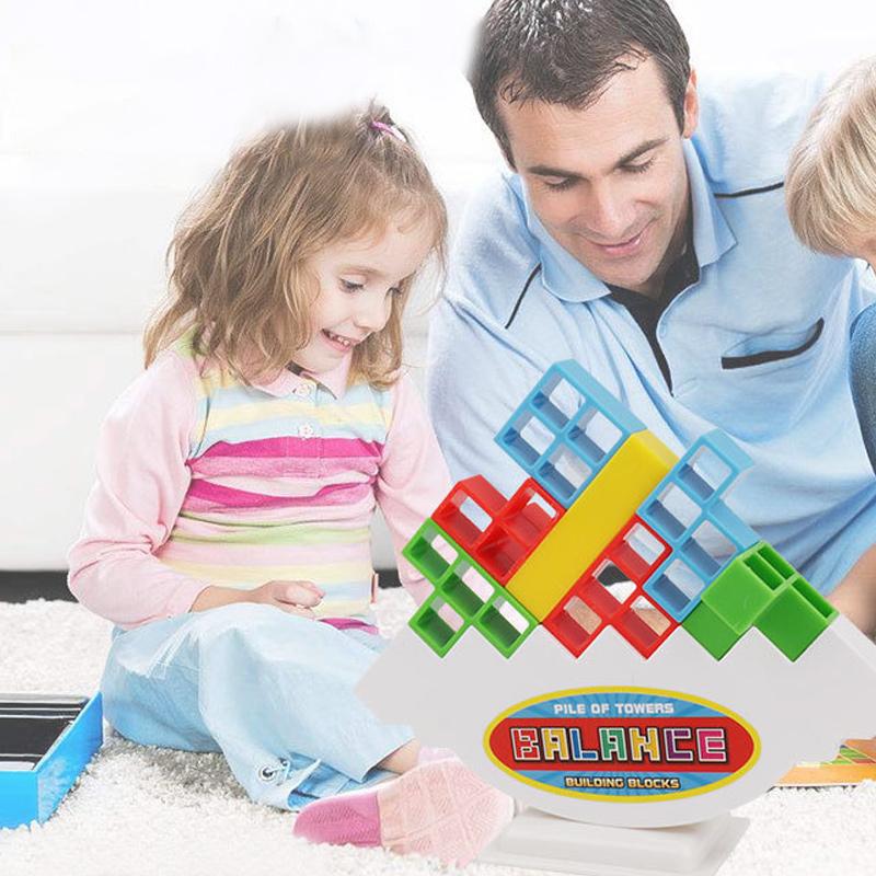 Kleurrijk Houten Stapelspel Tetris Balanceer Uitdaging Educatief Speelgoed Coördinatie Motoriek Spelplezier | Sulvida