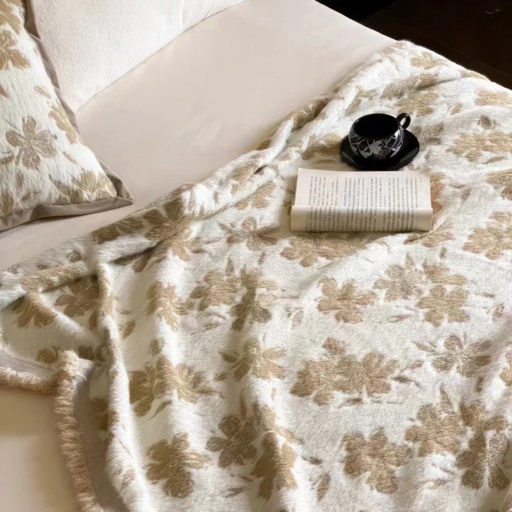 Jacquard Deken met Oosters Patroon Nerts Katoen Warm Plaid Shawl Woonkamer Slaapkamer Bank Interieur | Sulvida