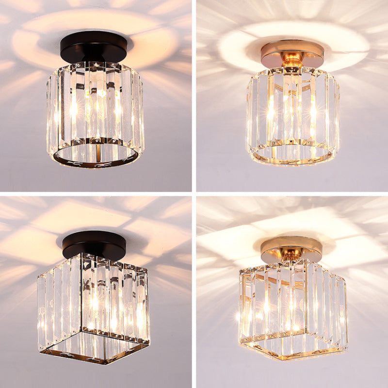 Plafondlamp met Kristal Diffuser LED Dimbaar 3 Lichtstanden Woonkamer Slaapkamer Modern Design Metaal Acryl | Sulvida