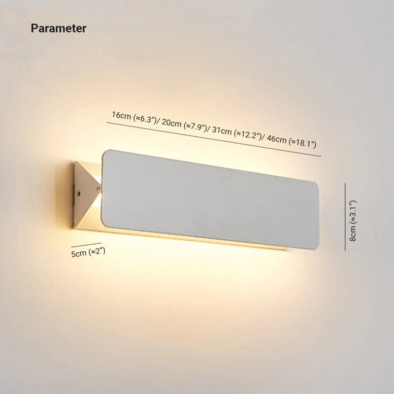 Draaibare Wandlamp LED Metaal Wit Modern Design Dimbaar voor Binnen Woonkamer Gang Slaapkamer Verlichting | Sulvida
