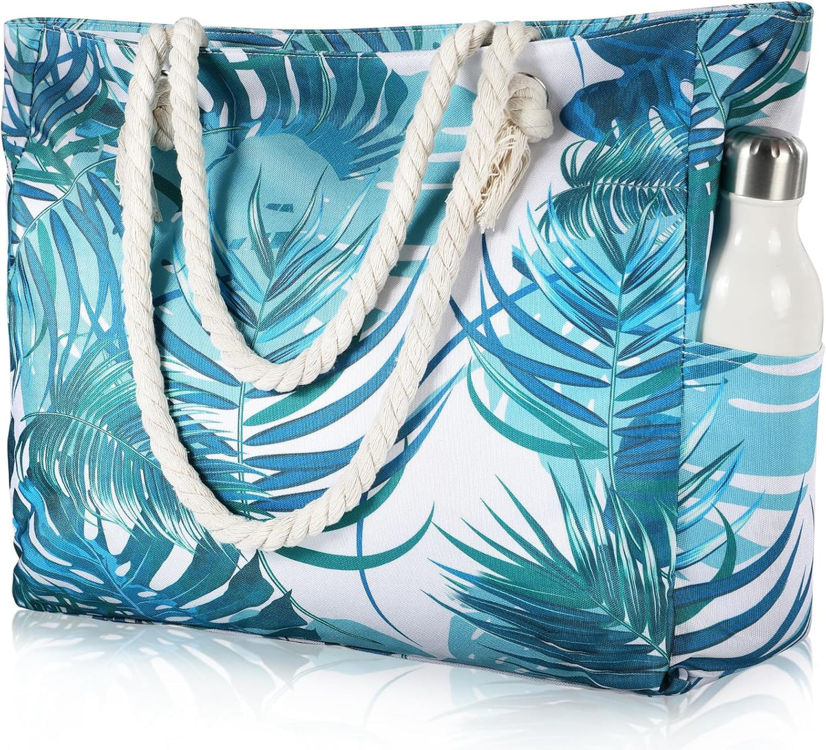 Strandtas Groot Waterdicht met Rits Zandbestendig Reisschoudertas Beach Shopper Vrouwen Zwembad Vakantie | Sulvida