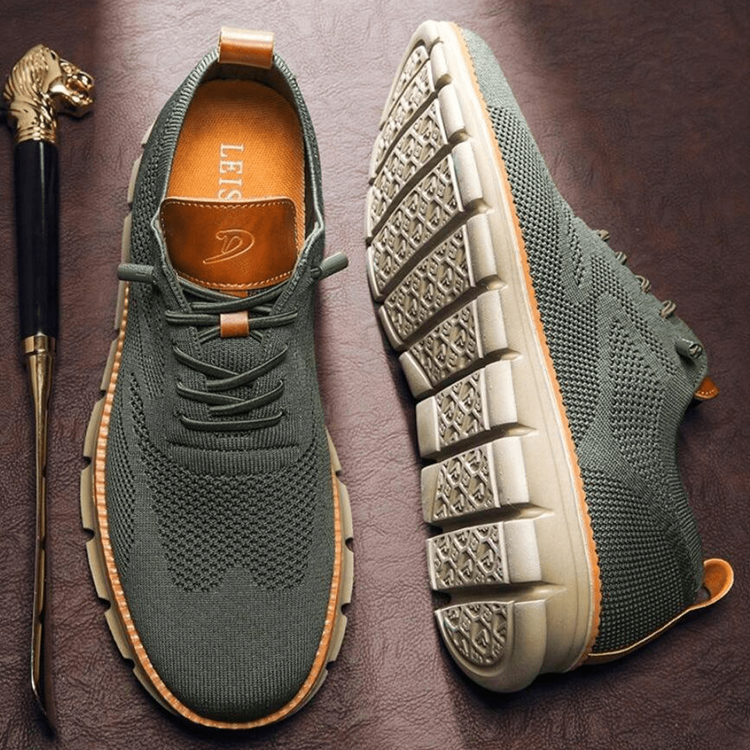 Leren herenschoenen veganistisch comfort ondersteunend ademend casual zakelijk dagelijks stijlvol duurzaam | Sulvida