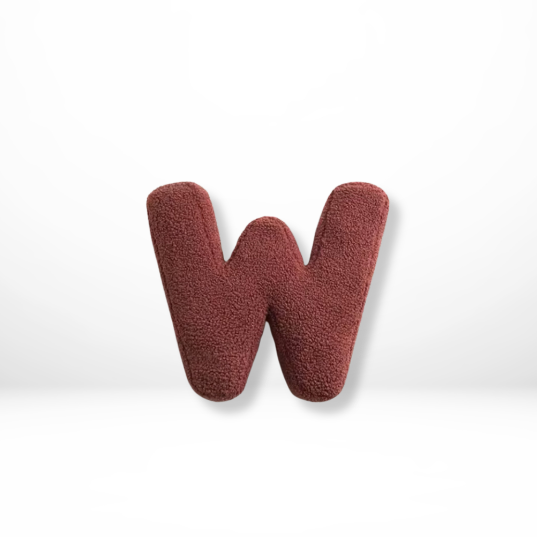 Letter Sierkussen met Fluweel Zachte Stof voor Bank & Bed Persoonlijke Decoratie Cadeau Woonkamer Slaapkamer | Sulvida