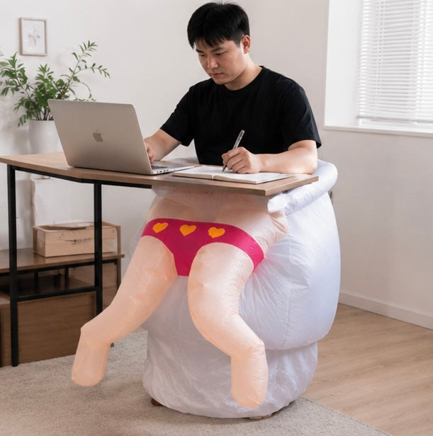 Opblaasbaar Toilet Kostuum voor Volwassenen – Carnaval Party Outfit Feestpak Humor Grappig Verkleedpak | Sulvida