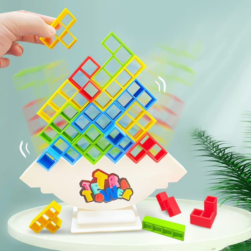 Houten Stapelspel Tetris Blokken Balancespel 32 Stuks Educatief Speelgoed Familiespel Motoriek Kinderen | Sulvida