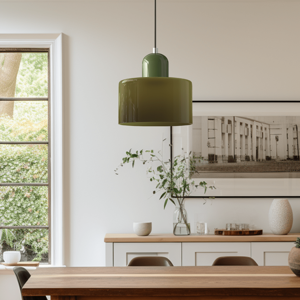 Glazen Hanglamp Bauhaus Design Goudkleurig Metaal E27 Fitting Eetkamer Woonkamer Verstelbaar Moderne Verlichting | Sulvida