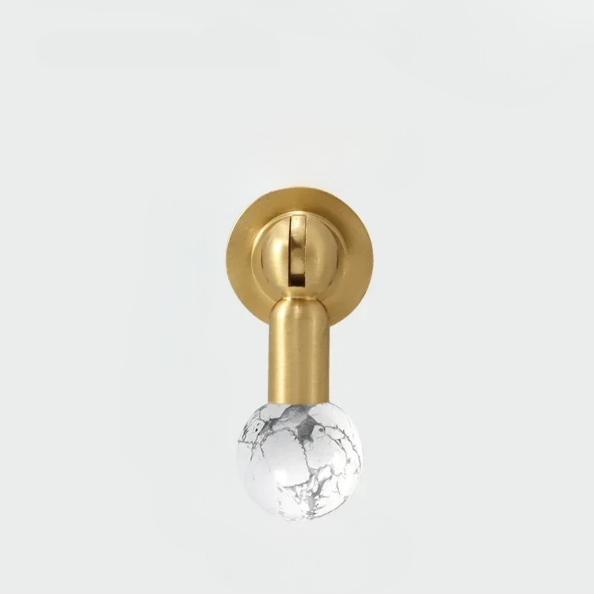 Kristallen Kastknop Amber – Messing en Glas Meubelgreep voor Kasten en Lades – Stijlvolle Decoratieve Kasthardware | Sulvida