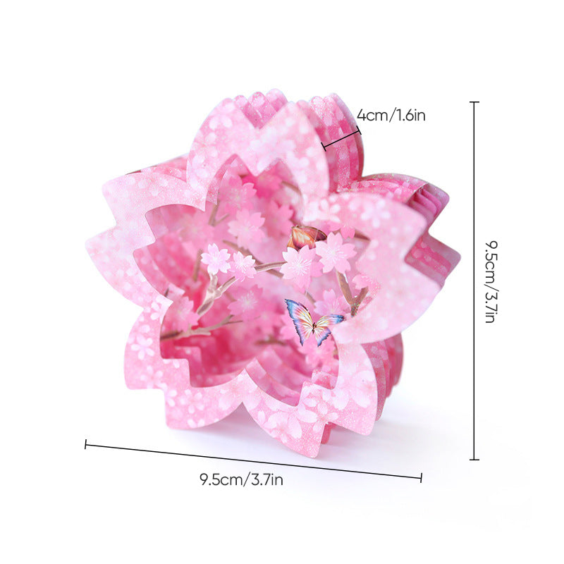 3D Pop-up Wenskaart met Bloemen voor Moederdag Verjaardag Jubileum Valentijn Liefde Felicitatie Cadeau | Sulvida