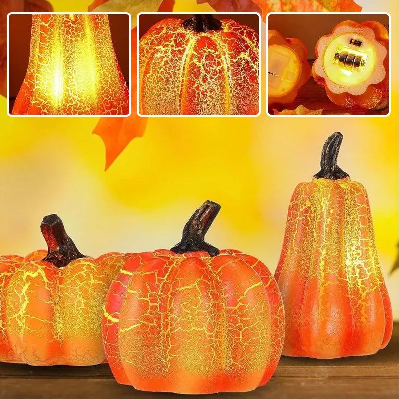 Halloween Pompoenlamp LED met Spookachtige Gloed voor Binnen & Buiten Sfeervolle Griezelige Decoratie | Sulvida