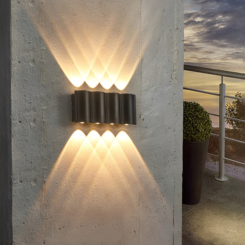 Wandspot Buitenlamp Aluminium LED Zwart Modern Design Indoor Outdoor Tuin Gevel Verlichting Wandverlichting | Sulvida
