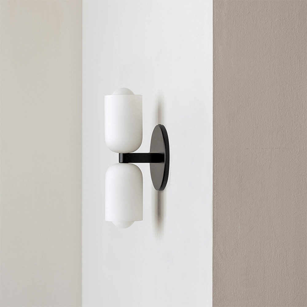Acryl wandlamp bidirectioneel met warme gloed crème voor hal woonkamer slaapkamer E14 fitting modern design | Sulvida