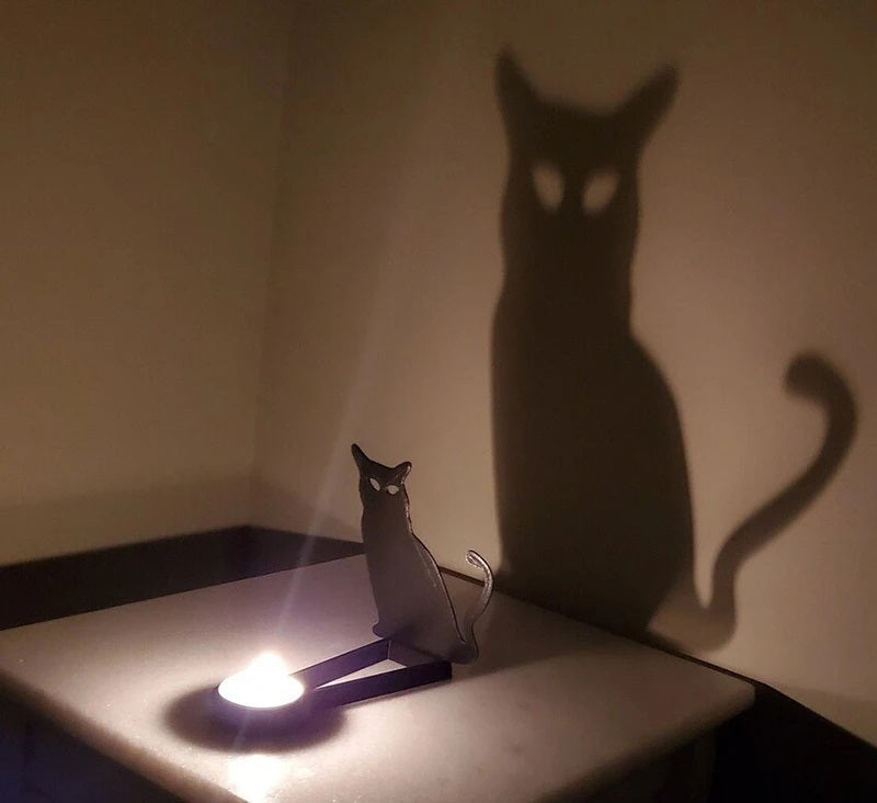 Kandelaar Metaal Zwart Sculptuur Halloween Decoratie Tafelkandelaar Sfeerlicht Woonkamer Sfeerverlichting | Sulvida