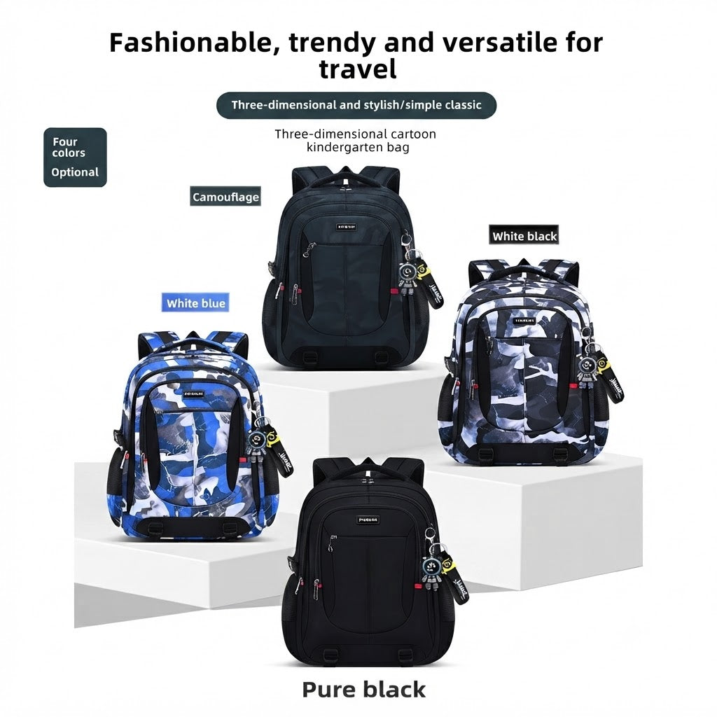 Sac à dos scolaire avec bretelles réglables et compartiment pour ordinateur portable – sac à dos ergonomique qui préserve le dos pour l’école | Sulvida