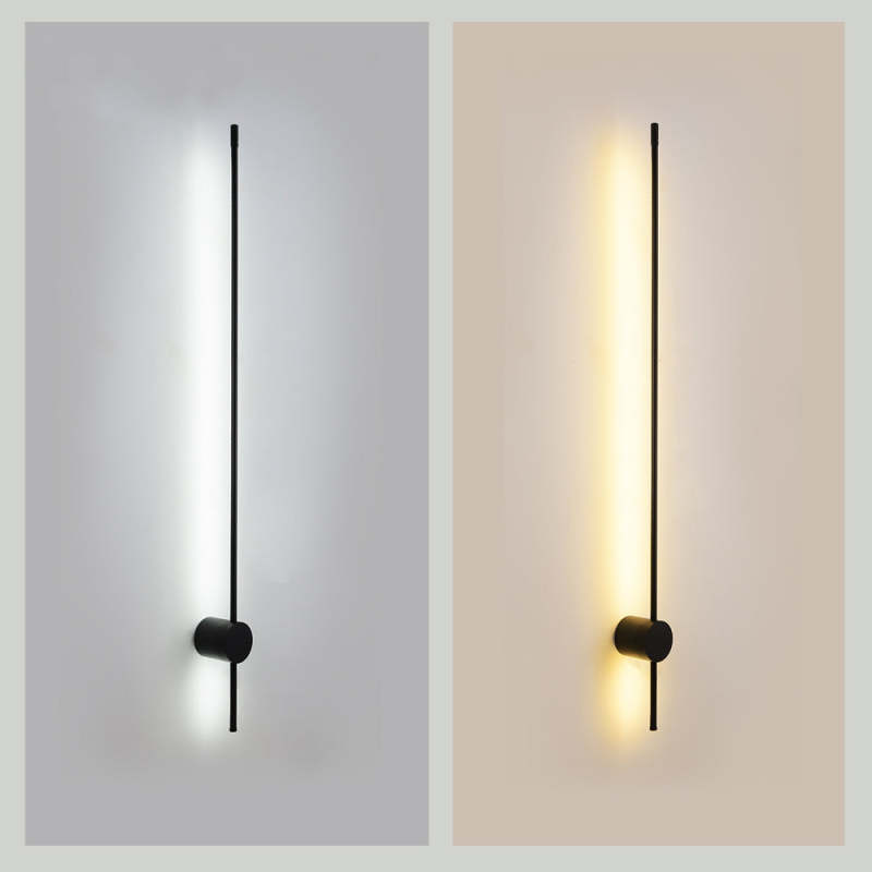 LED Wandlamp Minimalistische Leeslamp Metaal Zwart Goud Slaapkamer Woonkamer Modern Design Sfeerverlichting | Sulvida