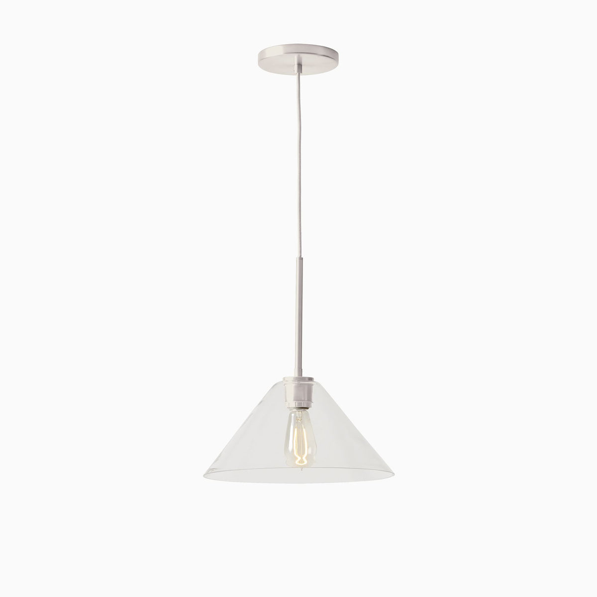 Glazen Hanglamp Kegelvorm voor Keuken Eetkamer Woonkamer Industriële Stijl Metalen Armatuur Designverlichting | Sulvida