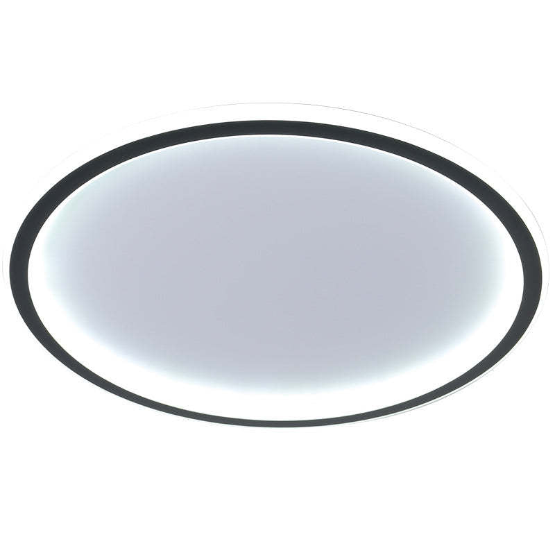 Ronde LED Plafondlamp Modern Dimbaar Zwart Wit Metaal Acryl Woonkamer Slaapkamer 30-50cm Plafondarmatuur | Sulvida