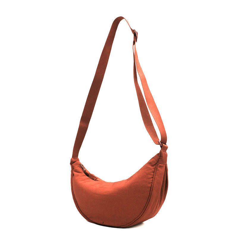 Halvemaanvormige Schoudertas Kunstleer Chic Design Dames Handtas Elegante Everyday Bag Vintage Stijl Mode | Sulvida