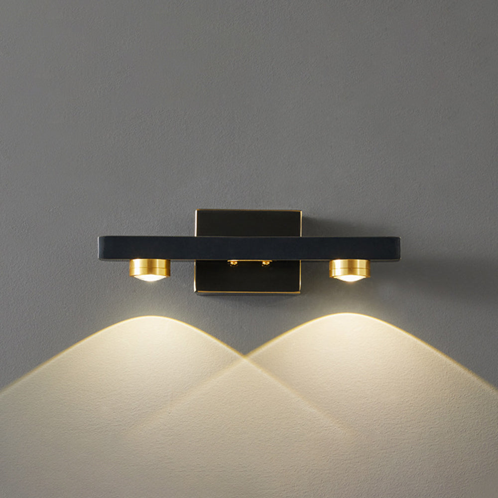 Moderne LED Wandlamp Metaal Spiegel Verlichting Zwart Goud Badkamer Slaapkamer Woonkamer 2-8 Lichtpunten | Sulvida