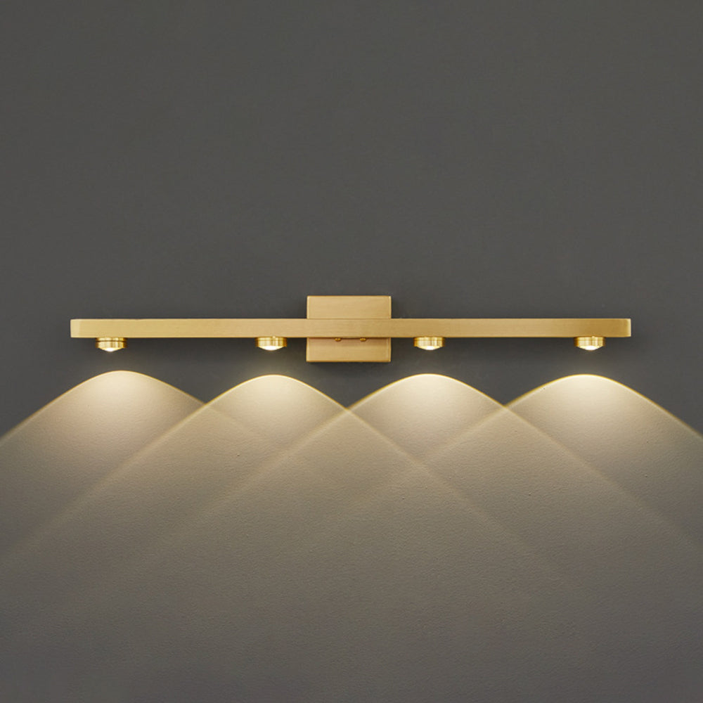 Moderne LED Wandlamp Metaal Spiegel Verlichting Zwart Goud Badkamer Slaapkamer Woonkamer 2-8 Lichtpunten | Sulvida
