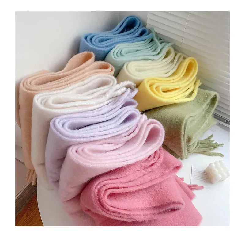 Écharpe en cachemire de 240 cm de long, douce et chaude, pour l’hiver, en plusieurs coloris, accessoire de luxe pour le cou, élégant, pour femme et homme | Sulvida