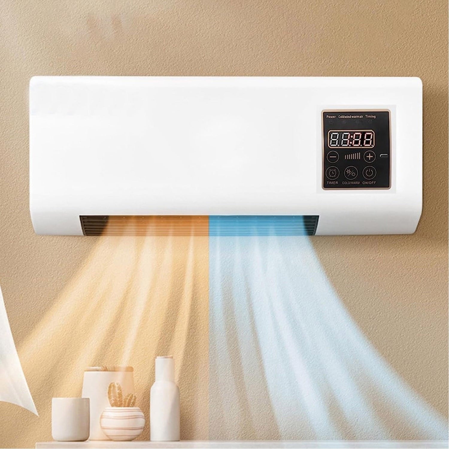Wandmontage Klimaatunit Multifunctioneel met Timer en Fluistermotor voor Thuis – 4-in-1 Koeling Verwarming Ventilatie Ontvochtiging | Sulvida