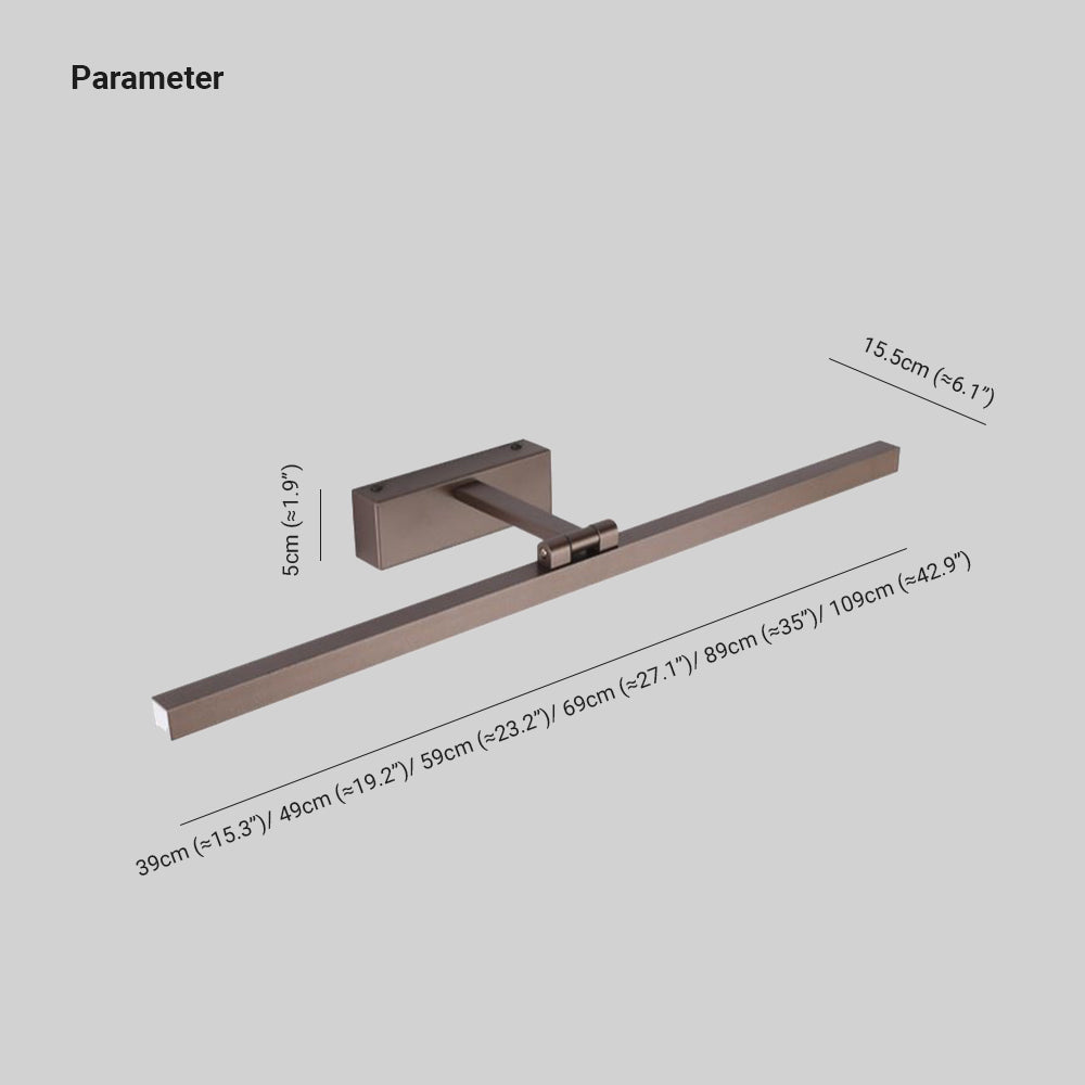 Draaibare LED Spiegellamp Metaal Badkamer Wandverlichting Zwart Wit Bruin Modern Design Verstelbaar Sfeervol | Sulvida