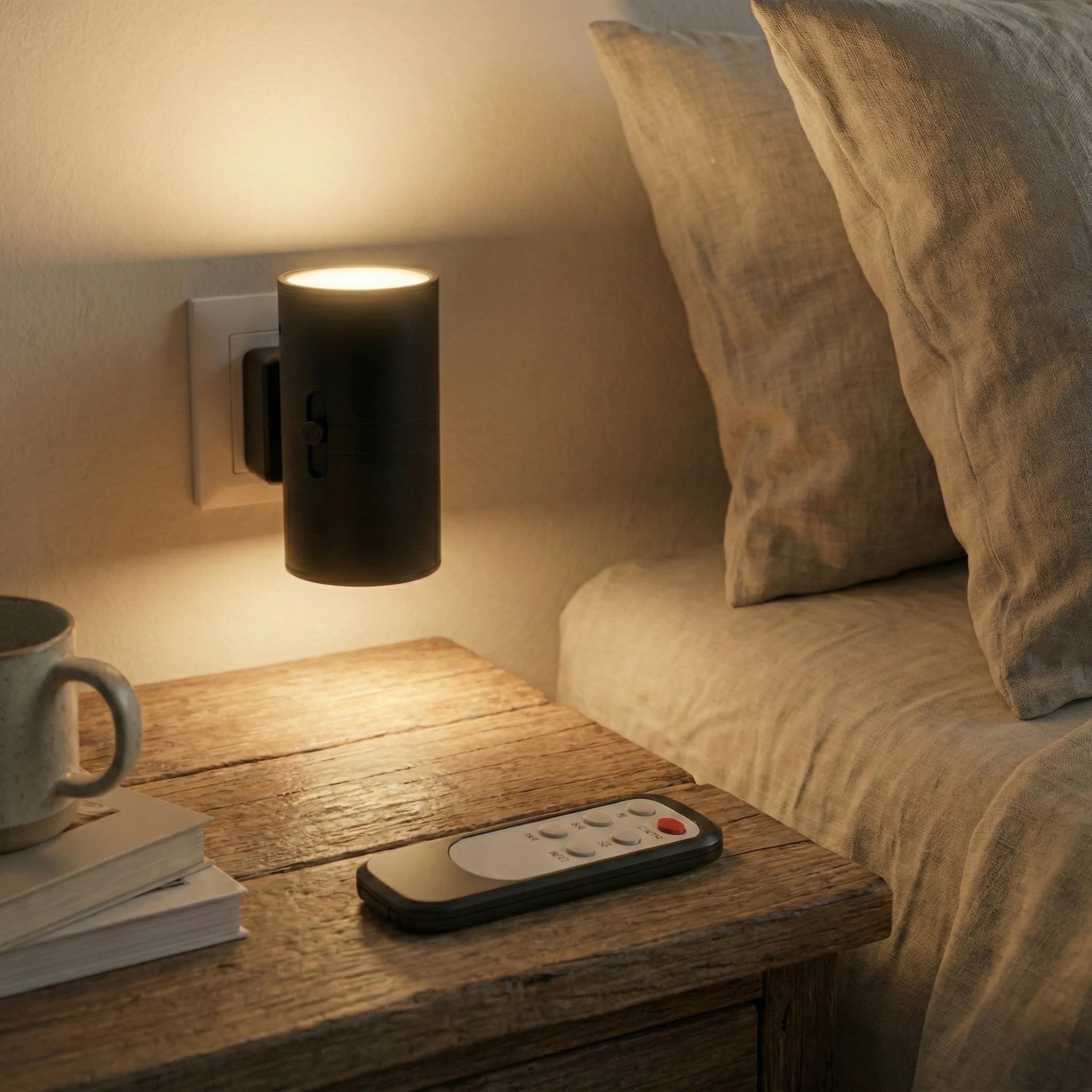 Dimbare Nachtlamp met Touch-Bediening Stekker LED voor Slaapkamer Hal Kinderkamer Nachtkastje Wandlamp met Lichtsensor Warm Wit Licht | Sulvida