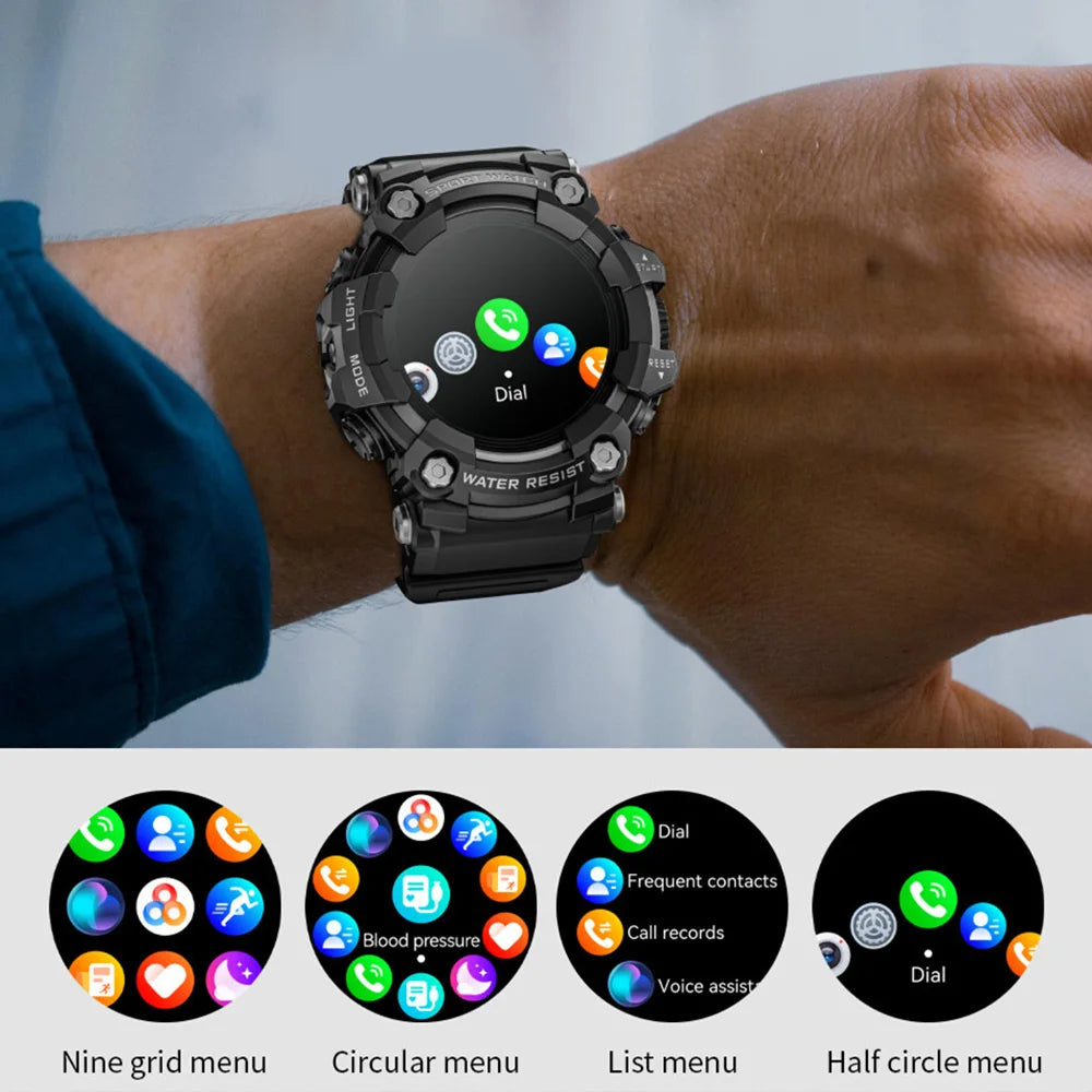 Smartwatch met HD Touchscreen en IP68 Waterdichtheid Fitness Tracker Sport Bluetooth Gezondheidsmonitor | Sulvida