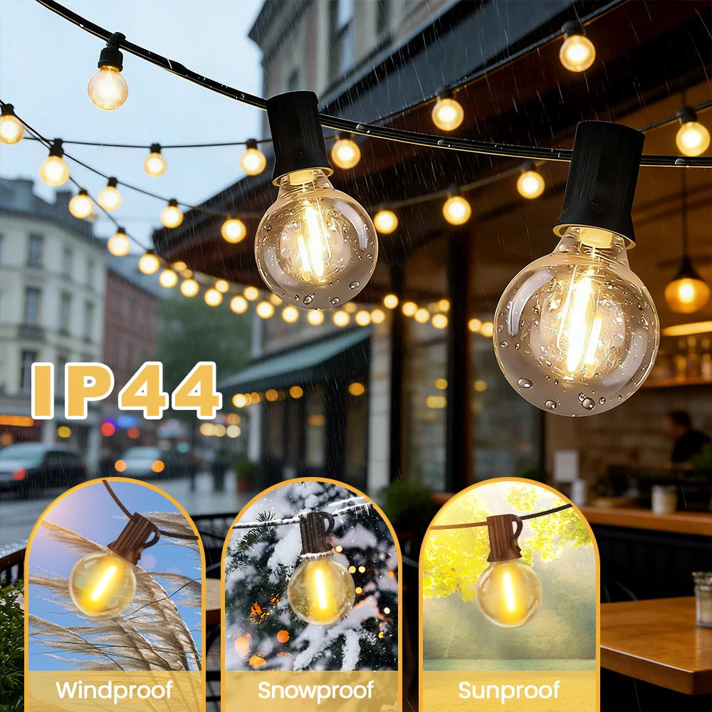 Dimbare LED Lichtslingers met Afstandsbediening 20 Meter Warm Wit Tuinverlichting voor Terras Tuin & Feest | Sulvida