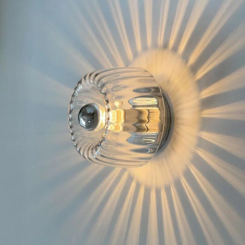 Wandlamp met glazen bol modern design verlichtingsarmatuur interieurverlichting woonkamer gang slaapkamer | Sulvida
