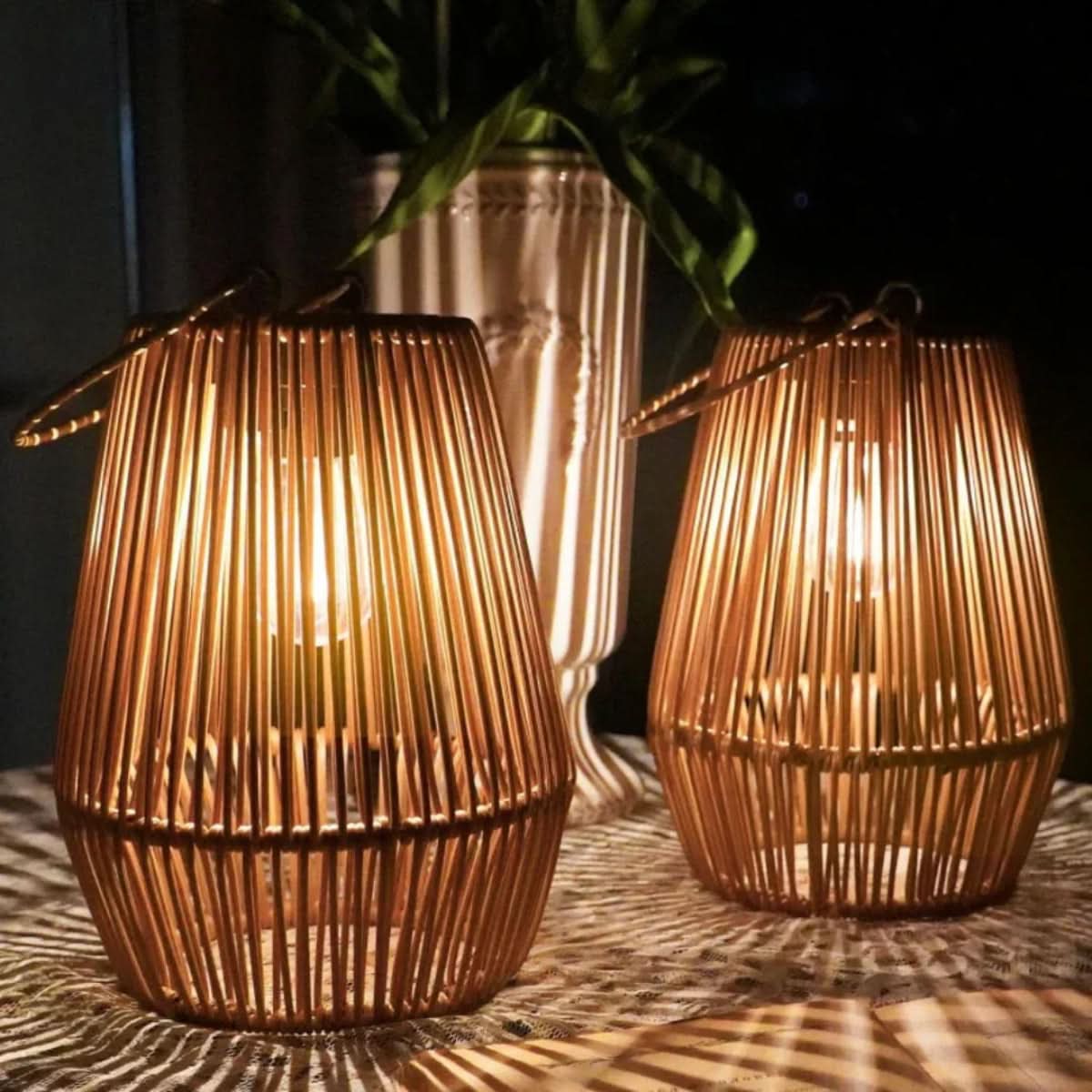 Solar Tuinlantaarn Handgemaakt Waterdicht IP65 Hangend Buitenlamp Decoratief Sfeerverlichting Tuin Terras | Sulvida
