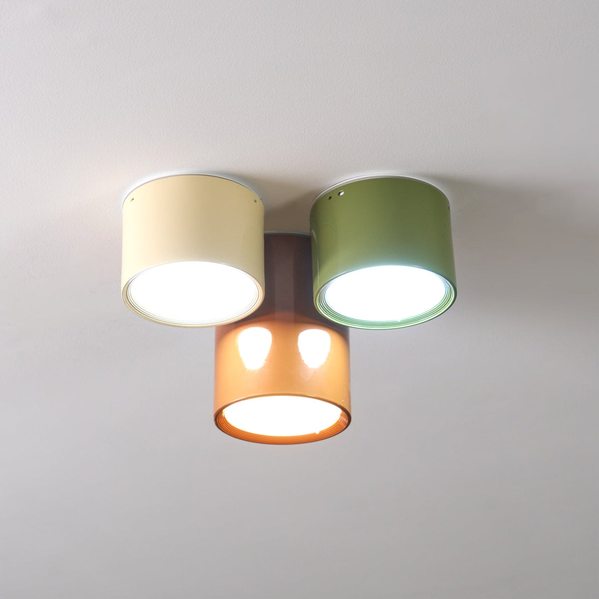 Plafondlamp Set Modern Cilindervorm Gekleurde Combinatie Warm LED Licht voor Slaapkamer Hal Kinderkamer | Sulvida