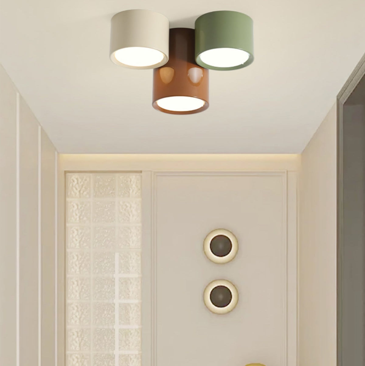Plafondlamp Set Modern Cilindervorm Gekleurde Combinatie Warm LED Licht voor Slaapkamer Hal Kinderkamer | Sulvida