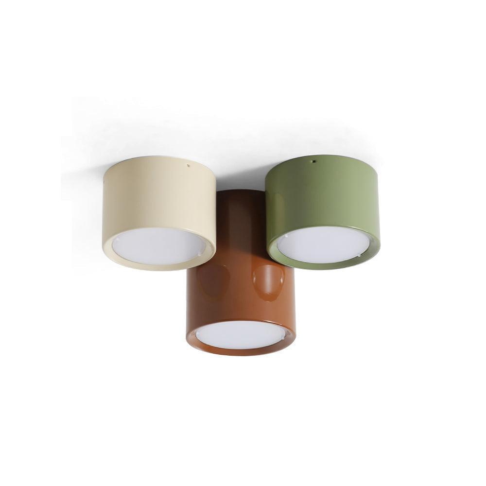 Plafondlamp Set Modern Cilindervorm Gekleurde Combinatie Warm LED Licht voor Slaapkamer Hal Kinderkamer | Sulvida