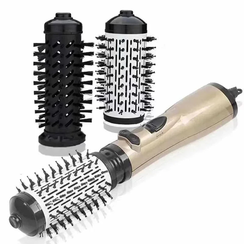 Roterende Föhn en Volumizer 2-in-1 Styling Brush System voor Zowel Stijl als Krullen - Warme Lucht Borstel voor Volume en Glans | Sulvida