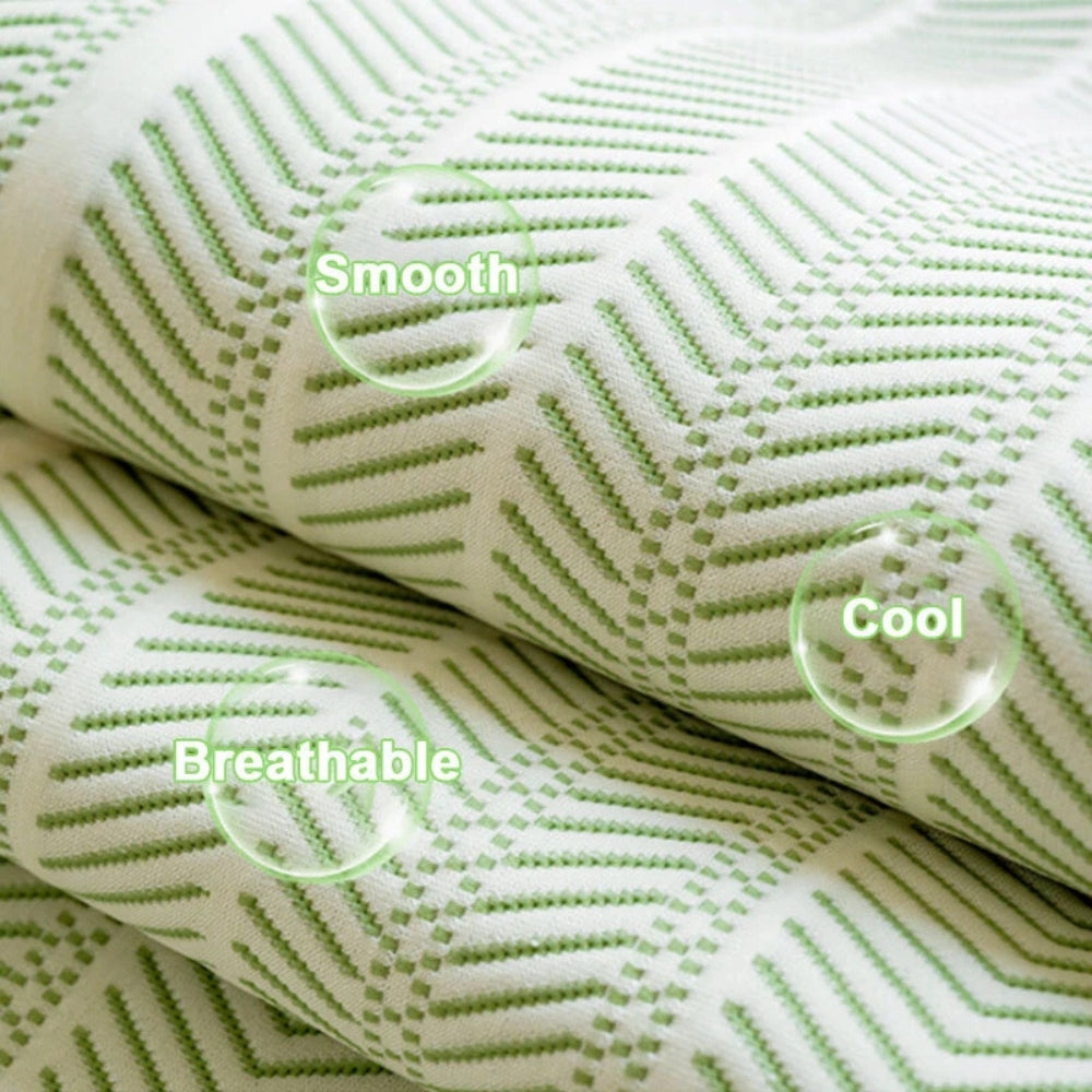 Visgraatplaid met Schelprand – Zachte Meubelhoes voor Bank, Stoel of Bed – Decoratieve Deken 90 tot 240 cm | Sulvida