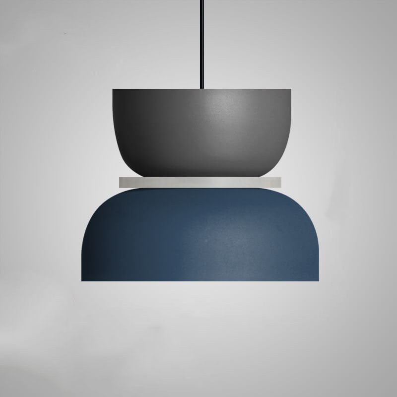 Metalen Hanglamp met Kleurrijke Macaronkap Eén Lichtpunt Modern Design Plafondverlichting voor Eetkamer Woonkamer | Sulvida