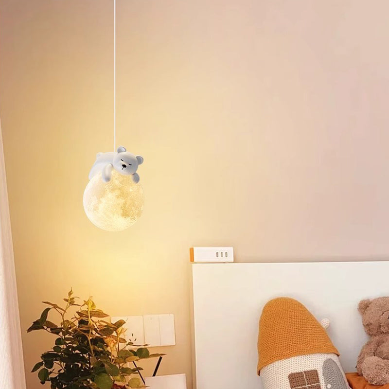 Kinderkamer Hanglamp Cartoon Figuur Design Wit G9 Fitting PE Kap Modern Scandinavisch Sfeerverlichting | Sulvida