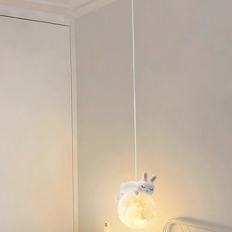 Kinderkamer Hanglamp Cartoon Figuur Design Wit G9 Fitting PE Kap Modern Scandinavisch Sfeerverlichting | Sulvida