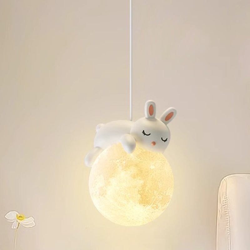 Kinderkamer Hanglamp Cartoon Figuur Design Wit G9 Fitting PE Kap Modern Scandinavisch Sfeerverlichting | Sulvida