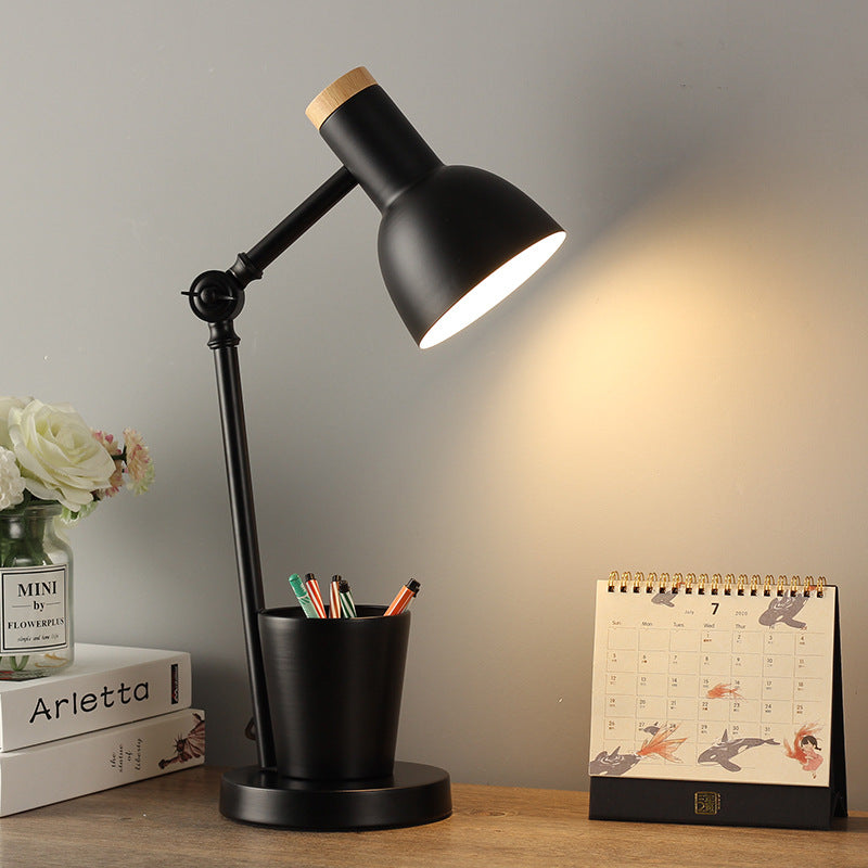 Scandinavische Tafellamp IJzer & Massief Hout Modern Design E26 Geel Groen Roze Wit Zwart Bureau Nachtlampje Woonkamer | Sulvida