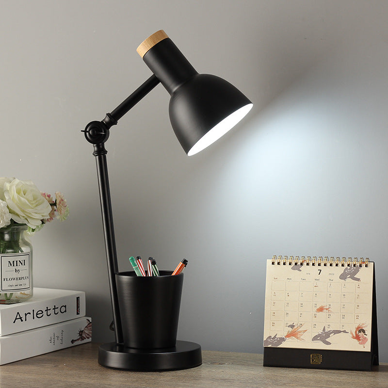 Scandinavische Tafellamp IJzer & Massief Hout Modern Design E26 Geel Groen Roze Wit Zwart Bureau Nachtlampje Woonkamer | Sulvida