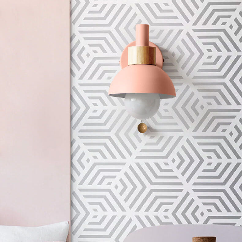 Wandlamp bol metaal glas gekleurde bol scandinavische stijl modern design woonkamer slaapkamer hal entree | Sulvida