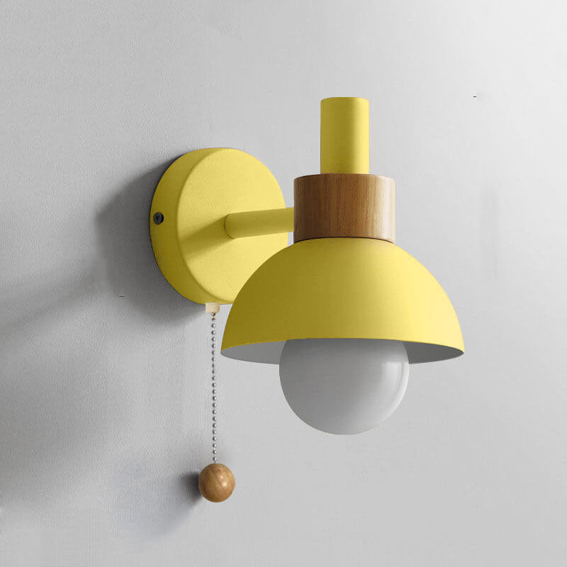 Wandlamp bol metaal glas gekleurde bol scandinavische stijl modern design woonkamer slaapkamer hal entree | Sulvida