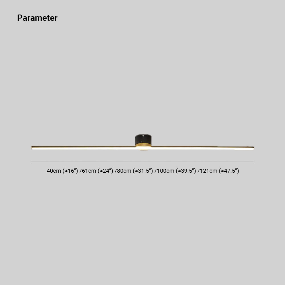 Plafondlamp Linear Design Zwart Wit Goud Dimbaar LED 40-121cm Modern Sfeervol Minimalistisch Woonkamer | Sulvida