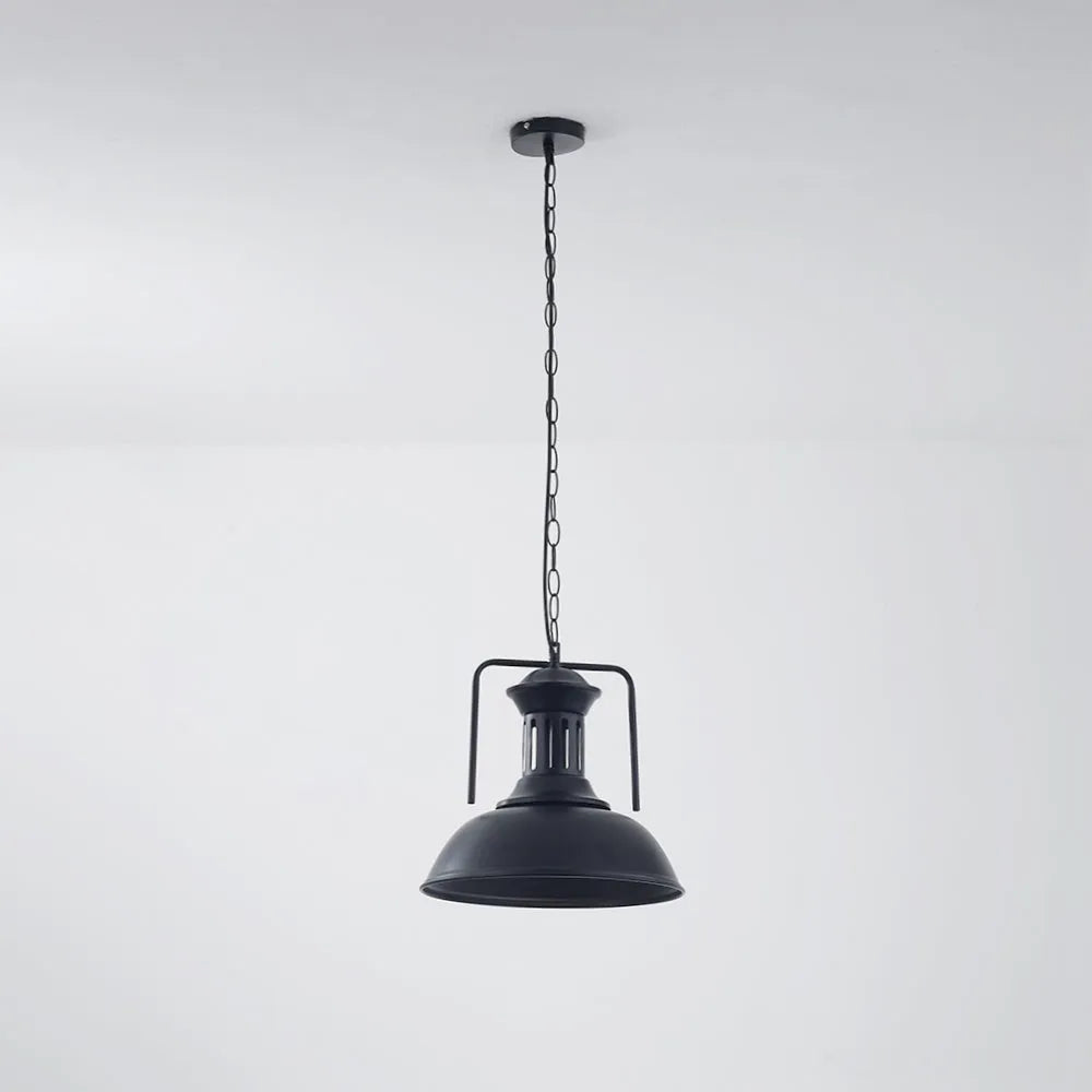 Industriële Hanglamp Metaal Vintage Stijl Zwart Roest E27 Fitting Eetkamer Woonkamer Keuken Restaurant | Sulvida