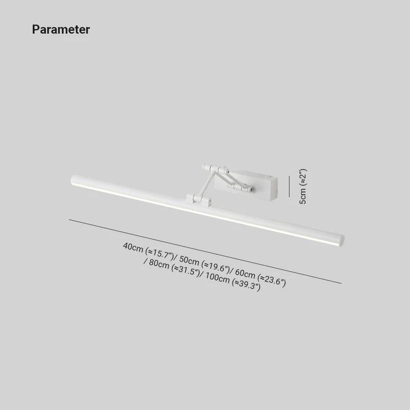 Lineaire LED Wandlamp Metaal Zwart Spiegelverlichting Badkamer Slaapkamer Moderne Stijlvolle Wandverlichting | Sulvida