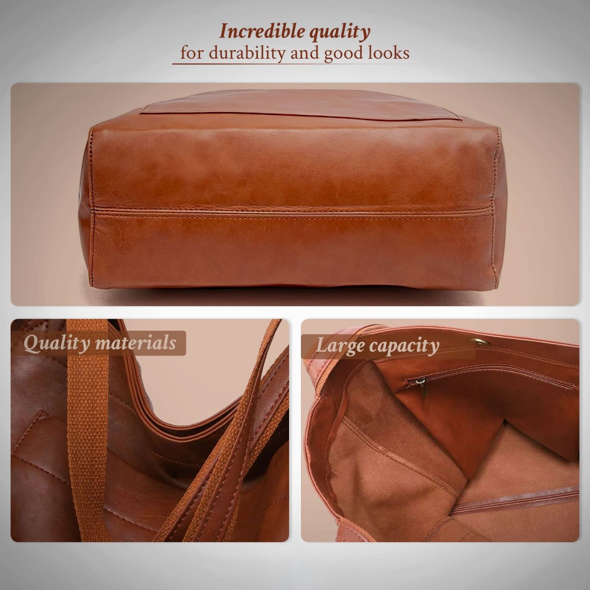 Leren Handtas Dames Klassiek Elegant Schoudertas Bruin Donkerbruin Zwart Dagelijks Gebruik Compact Tijdloos | Sulvida