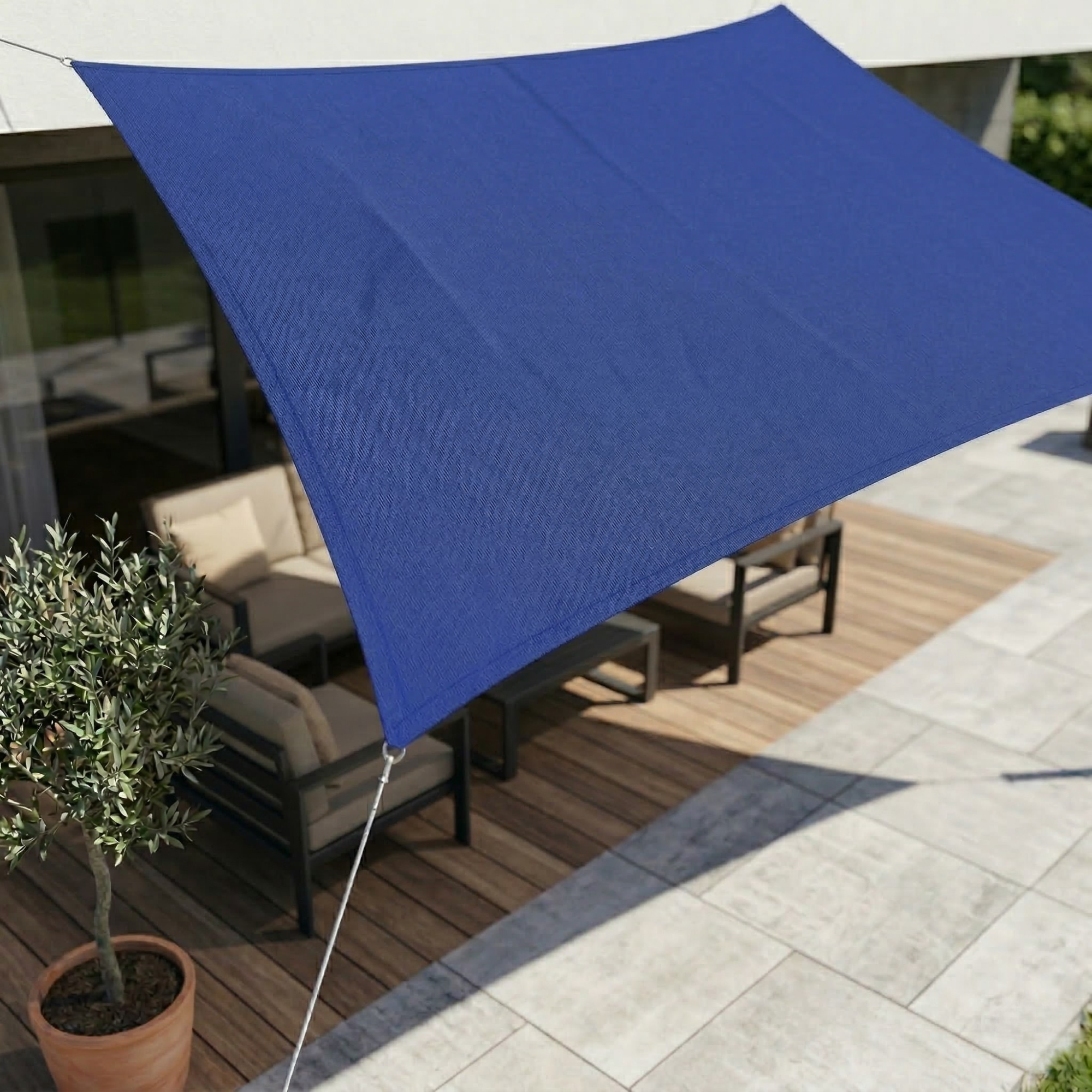 Waterdicht Schaduwdoek Rechthoekig met UV-Bescherming voor Terras Tuin Balkon Zwembad – Ademend Polyester Zonwering Zonnescherm | Sulvida
