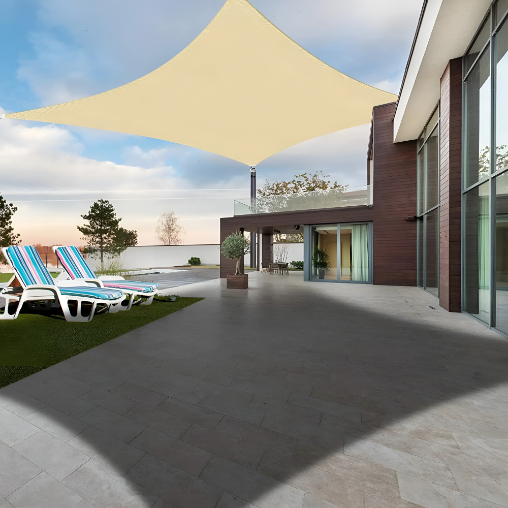Waterdicht Schaduwdoek Rechthoekig met UV-Bescherming voor Terras Tuin Balkon Zwembad – Ademend Polyester Zonwering Zonnescherm | Sulvida